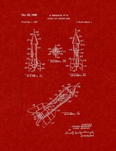 Action Toy Savings Bank Patent Print - Burgundy Red - $7.95+