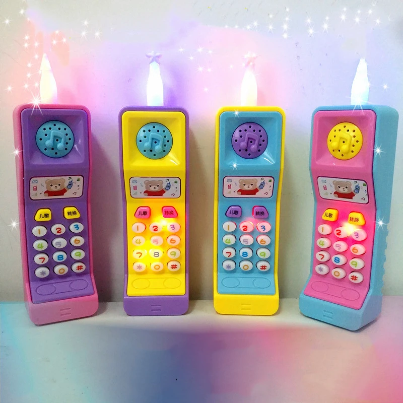 1PCs Plastic Kids Telephone Machine Cell Phone Toy Learning Machine Point - £11.96 GBP