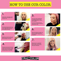 Crazy Color Semi Permanent Conditioning Hair Dye -  Black, 5.1 oz image 9