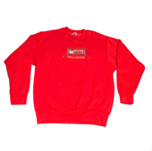 Vintage Merry Christmas Holiday Santa Claus Embroidered Sweatshirt Women... - $16.99