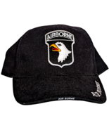 Airborne U.S. Army Unisex Hat Black White Military Cap American Eagle Ad... - $12.15 CAD