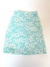 Vintage Mattel HOT LOOKS  White & Aqua Turquoise Doll SKIRT From Outfit # 3828 - $6.00