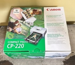 Canon Compact Photo Printer CP-220 PictBridge  Ultra Compact with paper - £18.02 GBP