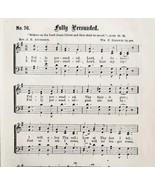 1883 Gospel Hymn Fully Persuaded Sheet Music Victorian Religious Church ... - $27.15 CAD