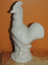 Chinese Mud Chicken 7.5&quot; white celadon rooster marked China Mudman Antiq... - $620.93 MXN