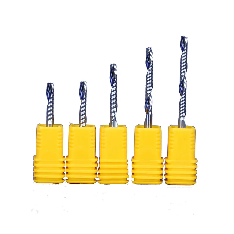 6PCS/ SET 3.175mm 1/8-15 17 22 25 28 32MM single flute endmill router bi... - $5,251.56 MXN