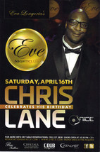 CHRIS LANE @ EVE NIGHTCLUB Las Vegas  Promo Card - $2.95