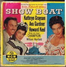 Show Boat Soundtrack Four 45 rpm Set Kathryn Grayson Ava Gardner Howard ... - $9.89