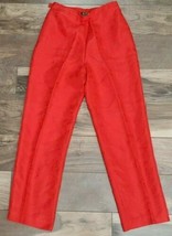 Astronomy Red Women&#39;s Size M Nature Print Pants Side Zip Asian Style - £13.50 GBP