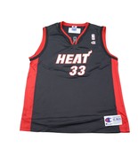 Miami Heat Shirt Kids XL Black Champion Alonzo Mourning 33 Sleeveless Je... - £23.30 GBP