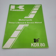 Original OE OEM Kawasaki KDX80 Owners And Service Manual 99920-1293-01 - £9.40 GBP