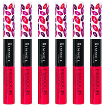 6-New Rimmel Provocalips 16hr Kissproof Lipstick, Kiss Me You Fool, 0.14... - $47.99