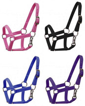 PONY SIZE Horse Heavy Nylon Halter Pink Green Blue Purple Red Colors! - £7.76 GBP