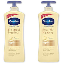 Pack of (2) New Vaseline Intensive Care Essential Healing Lotion 20.3 oz - £19.62 GBP