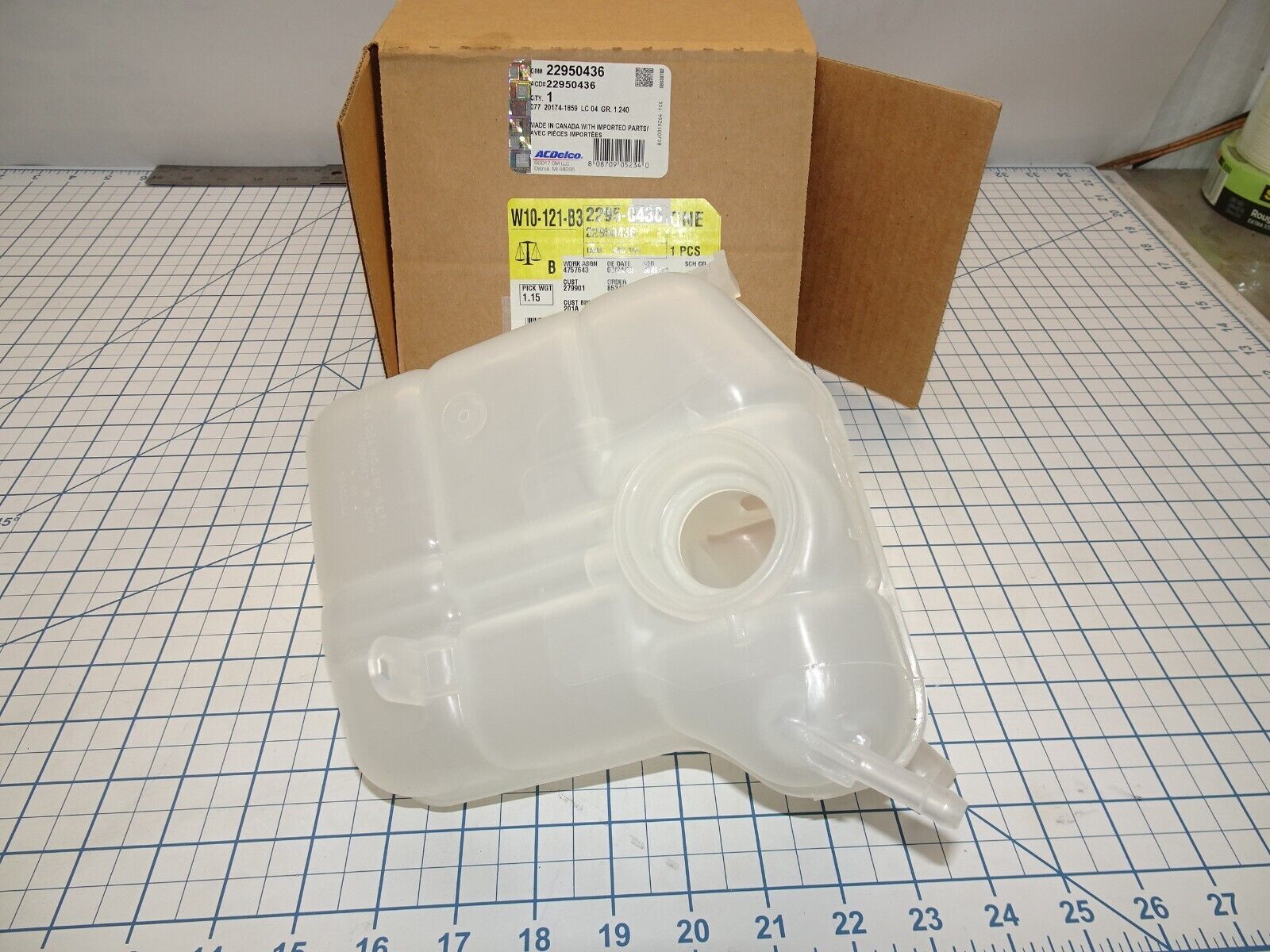 GM 22950436 Expansion Surge Overflow Tank for Radiator OEM NOS General Motors - $42.55