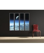 High Orbit Space Windows - Set of 4 Wall Decals - Great for Space Themed... - $102.90 CAD
