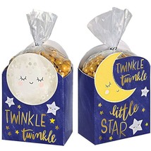 Twinkle Little Star Party Favor Box Kit Birthday &amp; Baby Shower Supplies 8 Boxes - £4.01 GBP