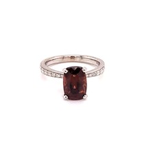 Diamond Tourmaline Rubellite Ring 6.75 18k Gold 4.01 tcw Certified $2,950 910746 - £941.54 GBP