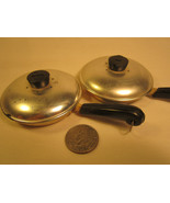 Vintage SALT &amp; PEPPER SHAKER Brillium FRYING PAN [Z230a] - $3.99