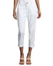 J BRAND Womens Chino Trousers Inez Relaxed White Size 26W JB001145 - £55.63 GBP