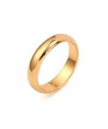 14K Yellow Gold Filled Women Wedding Plain Ring Band (3.5mm). Size 7 8,9... - $21.99