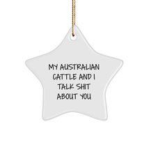 Generic Australian Cattle Dog Lover&#39;s Funny Star Ornament Gifts from Fri... - $19.55