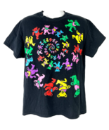 Grateful Dead Dancing Bears Spiral Liquid Blue L T-Shirt size Large Mens... - $28.86