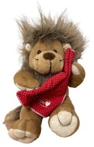 Vintage 1994 Plush Creations Inc Brown Baby Lion Plush 8&quot; With Blankie  Valentin - £4.55 GBP