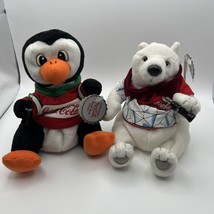 Coca Cola Plush Beanies Hockey Golf Polar Bear Penguin - £7.78 GBP