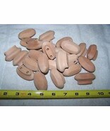CHERRY UNFINISHED WOOD CABINET KNOBS / PULLS 25 LOT L - $316.66 MXN