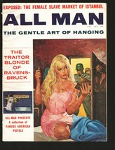 All Man 9/1960-Nazis capture blonde babe cover by George Gross-Female Sl... - £106.48 GBP