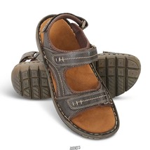 The Gentleman&#39;s Perfect Fit Comfort Sandals Shoes Size 11 Coffee Bean Color - £29.82 GBP