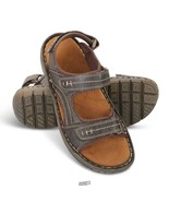 The Gentleman&#39;s Perfect Fit Comfort Sandals Shoes Size 11 Coffee Bean Color - $51.93 CAD