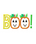 Boo Pumpkins Machine Embroidery Applique Design - €3,47 EUR