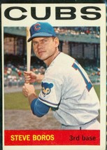 Vintage 1964 Topps Baseball Trading Card #131 Steve Boros Chicago Cubs 3rd Base - £6.65 GBP