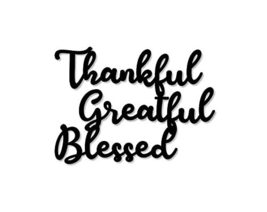 Free brand Thankful Grateful Blessed Monogram Sign - Grateful Thankful Blessed M - £47.32 GBP