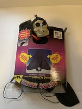 Scary Skull Door Mat Operated Hanging Floating Skull Vtg Halloween Decoration  - £38.06 GBP