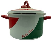 Vintage Metrokane Pasta Time 6 qt. Enamel Cooking Pot Working Timer NO S... - $38.67