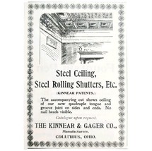 Kinnear &amp; Gager Steel Rolling Shutters 1899 Advertisement Victorian Ohio E85C - £15.77 GBP