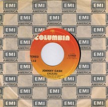 VINTAGE 1977 Johnny Cash Calilou / After The Ball Vinyl 7&quot; 45 RPM - £17.02 GBP