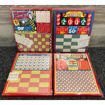 Punch Board Lot of 4 Jackpot Charley 5 &amp; 25 Cent Unpunched Game Of Chanc... - $58.04