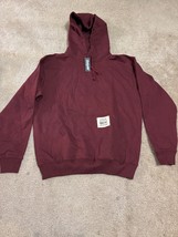 Only NY Sweatshirt Mens Small S Burgundy Pullover Hoodie Long Sleeve New... - $37.04