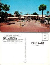 Florida St. Augustine Casa Marina Motor Court Matanza Bay Old Cars VTG Postcard - $9.40