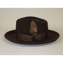 Bruno Capelo Hat Australian Wool Fedora Teardrop Crushable Bel Air BL594 Brown image 7