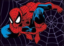 Marvel Comics Spider-Man On A Spider Web Refrigerator Magnet NEW UNUSED - $3.99