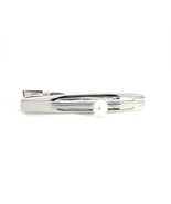 Mikimoto Estate Akoya Pearl Tie Bar Sterling Silver 6.35 mm M386 - $3,310.63 MXN