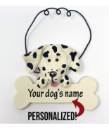 Personalized Dalmatian Dog Name Mini Sign Hanger Decor Figure Ornament - $280.81 MXN
