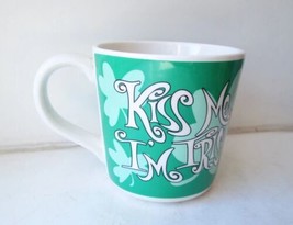 Vintage RUSS Kiss Me I’m Irish “ Peek A Boo Leprechaun Ceramic Mug St Patricks - £15.81 GBP