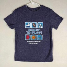 Cat &amp; Jack Tee Shirt Boys Size Small 6-7 Blue Short Sleeve Crew Neck - £3.91 GBP