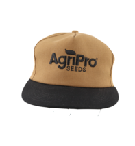 NOS Vintage 90s K Products AgriPro Seeds Spell Out Snapback Hat Canvas B... - $24.70